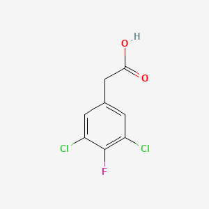 molecular formula C8H5Cl2FO2 B1412319 3,5-二氯-4-氟苯乙酸 CAS No. 1803854-61-6