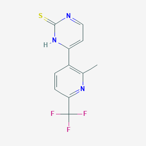 4-[2-Methyl-6-(trifluoromethyl)pyridin-3-yl]pyrimidine-2-thiol