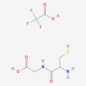 2-[(2-Amino-3-sulfanylpropanoyl)amino]acetic acid;2,2,2-trifluoroacetic acid