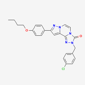 9-(4-butoxyphenyl)-2-(4-chlorobenzyl)pyrazolo[1,5-a][1,2,4]triazolo[3,4-c]pyrazin-3(2H)-one