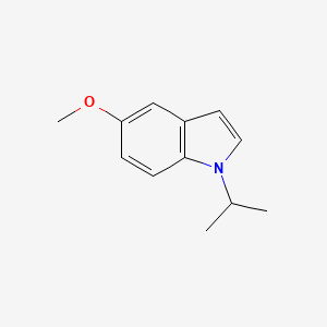 molecular formula C12H15NO B14123482 5-Methoxy-1-isopropyl-1H-indole 