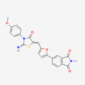 1H-Isoindole-1,3(2H)-dione, 5-[5-[[2-iMino-3-(4-Methoxyphenyl)-4-oxo-5-thiazolidinylidene]Methyl]-2-furanyl]-2-Methyl-