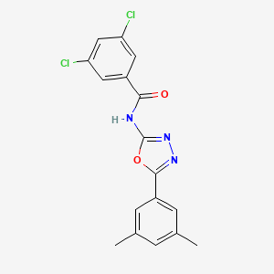 3,5-dichloro-N-(5-(3,5-dimethylphenyl)-1,3,4-oxadiazol-2-yl)benzamide