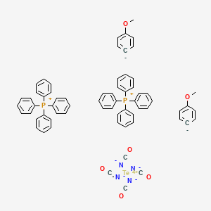 Bis(tetraphenylphosphonium)tetracyanato-bis-4-methoxy-4-phenyltellurate(IV)