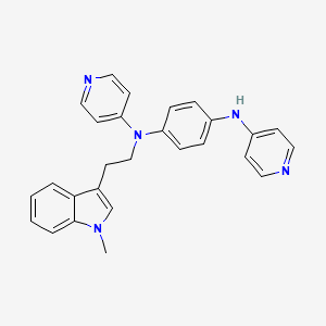 1,4-BenzenediaMine, N-[2-(1-Methyl-1H-indol-3-yl)ethyl]-N,N'-di-4-pyridinyl-