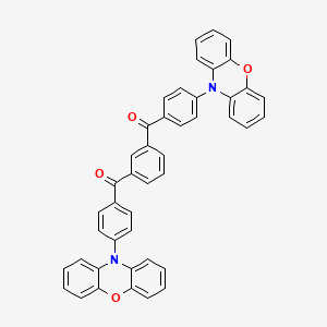 molecular formula C44H28N2O4 B14123542 1,3-Phenylenebis((4-(10H-phenoxazin-10-yl)phenyl)methanone) 