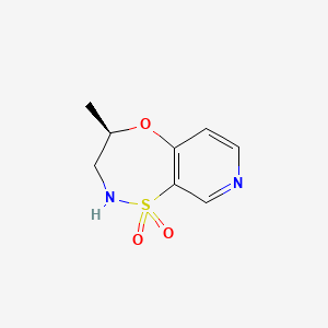 molecular formula C8H10N2O3S B1412361 (R)-4-甲基-3,4-二氢-2H-吡啶并[4,3-b][1,4,5]恶噻嗪 1,1-二氧化物 CAS No. 1799976-82-1