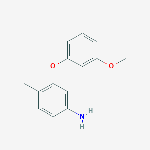 molecular formula C14H15NO2 B14123646 3-(3-Methoxyphenoxy)-4-methylaniline 