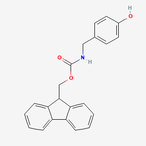 molecular formula C22H19NO3 B1412365 (9H-fluoren-9-yl)methyl 4-hydroxybenzylcarbamate CAS No. 106864-36-2