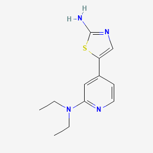 molecular formula C12H16N4S B1412371 5-(2-(二乙基氨基)吡啶-4-基)噻唑-2-胺 CAS No. 1395492-71-3