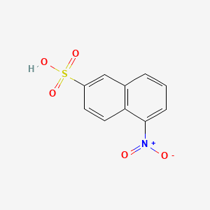 molecular formula C10H7NO5S B14123718 5-Nitro-2-naphthalenesulfonic acid CAS No. 86-69-1