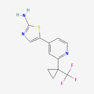 5-(2-(1-(Trifluoromethyl)cyclopropyl)-pyridin-4-yl)thiazol-2-amine