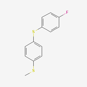 molecular formula C13H11FS2 B14123776 4-Methylthiophenyl 4-fluorophenyl sulfide 