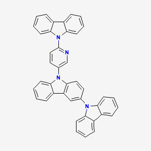 molecular formula C41H26N4 B14123810 9-(6-(9H-Carbazol-9-yl)pyridin-3-yl)-9H-3,9'-bicarbazole 