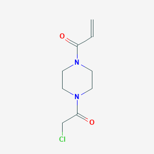 molecular formula C9H13ClN2O2 B1412383 1-(4-(2-Chloroacetyl)piperazin-1-yl)prop-2-en-1-one CAS No. 1823894-53-6