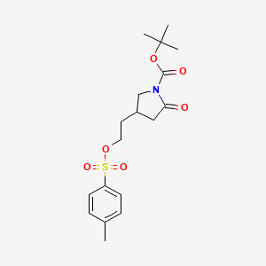 tert-Butyl 2-oxo-4-(2-(tosyloxy)-ethyl)pyrrolidine-1-carboxylate