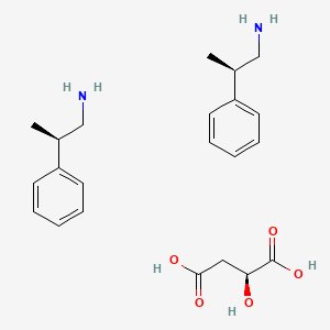 molecular formula C22H32N2O5 B1412388 (R)-2-苯基丙-1-胺半((S)-2-羟基琥珀酸盐) CAS No. 375345-96-3