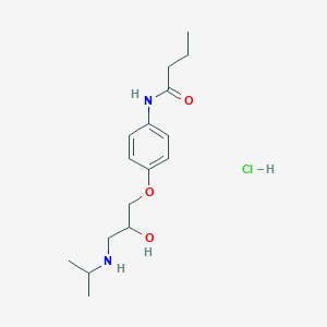molecular formula C16H27ClN2O3 B1412391 N-(4-(2-羟基-3-(异丙氨基)丙氧基)-苯基)丁酰胺盐酸盐 CAS No. 1432053-72-9