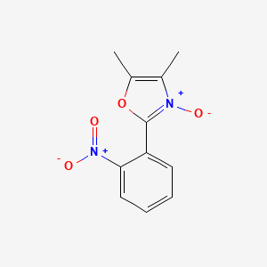 molecular formula C11H10N2O4 B1412396 4,5-Dimethyl-2-(2-nitrophenyl)oxazole 3-oxide CAS No. 37151-24-9