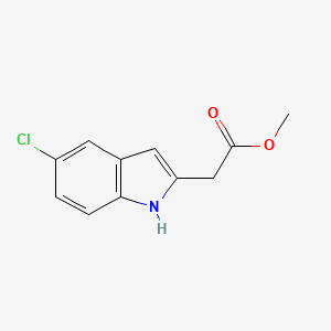 molecular formula C11H10ClNO2 B1412398 methyl 2-(5-chloro-1H-indol-2-yl)acetate CAS No. 2113973-35-4