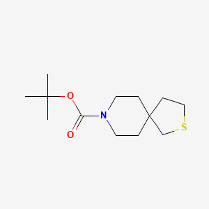 molecular formula C13H23NO2S B1412402 Tert-butyl 2-thia-8-azaspiro[4.5]decane-8-carboxylate CAS No. 1679336-62-9