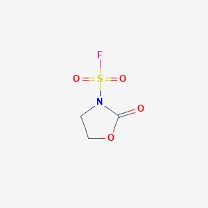 molecular formula C3H4FNO4S B14124097 3-Oxazolidinesulfonyl fluoride, 2-oxo- 