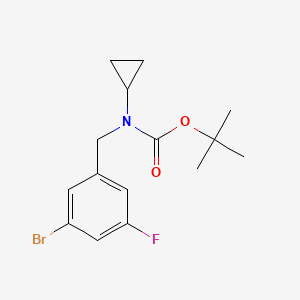 molecular formula C15H19BrFNO2 B1412415 Tert-butyl 3-bromo-5-fluorobenzyl(cyclopropyl)carbamate CAS No. 1704065-22-4