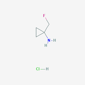 molecular formula C4H9ClFN B1412416 1-(Fluoromethyl)cyclopropanamine hydrochloride CAS No. 1445951-06-3