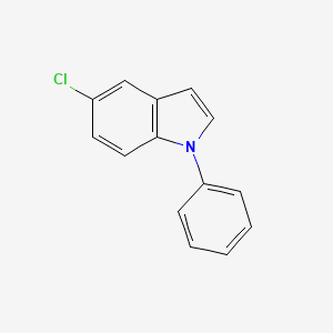 molecular formula C14H10ClN B14124212 5-Chloro-1-phenyl-1H-indole 