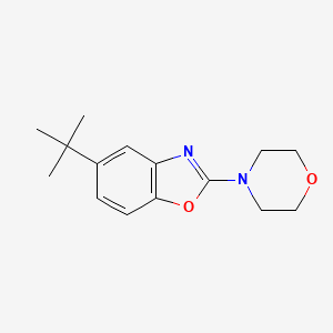 molecular formula C15H20N2O2 B14124231 5-(tert-Butyl)-2-morpholinobenzo[d]oxazole 