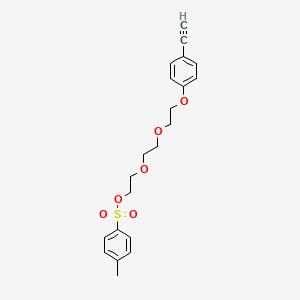 molecular formula C21H24O6S B1412424 4-[2-[2-[2-(Tosyloxy)ethoxy]ethoxy]ethoxy]phenylacetylene CAS No. 365134-40-3