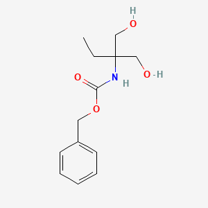 molecular formula C13H19NO4 B1412425 Carbamic acid, N-[1,1-bis(hydroxymethyl)propyl]-, phenylmethyl ester CAS No. 1346041-88-0