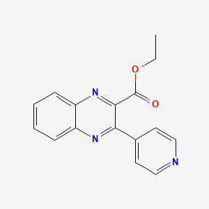 molecular formula C16H13N3O2 B1412426 3-ピリジン-4-イル-キノキサリン-2-カルボン酸エチルエステル CAS No. 1310684-30-0