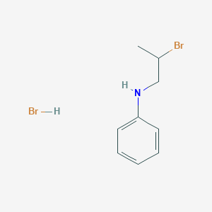 molecular formula C9H13Br2N B14124295 N-(2-bromopropyl)aniline;hydrobromide CAS No. 89036-60-2