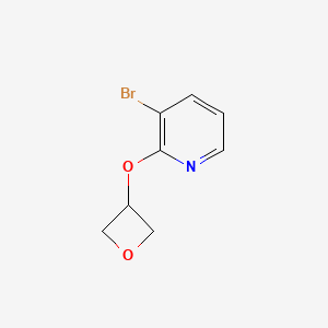 molecular formula C8H8BrNO2 B1412437 3-Bromo-2-(oxetan-3-yloxy)pyridine CAS No. 1595571-05-3