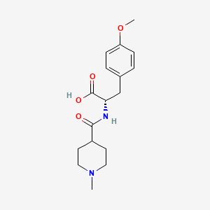 molecular formula C17H24N2O4 B14124373 (2S)-3-(4-methoxyphenyl)-2-[(1-methylpiperidin-4-yl)formamido]propanoic acid 