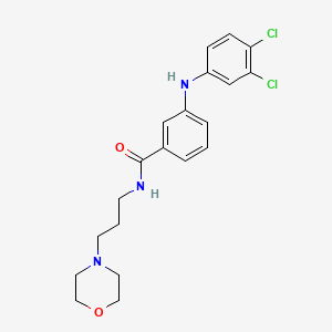 molecular formula C20H23Cl2N3O2 B14124414 N-(3-Morpholinopropyl) 3-((3,4-dichlorophenyl)amino)benzamide 