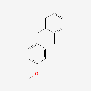 molecular formula C15H16O B14124430 1-(4-Methoxybenzyl)-2-methylbenzene 