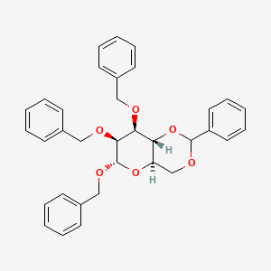 molecular formula C34H34O6 B1412449 1,2,3-Tri-O-benzyl-4,6-O-benzylidene-a-D-mannopyranose CAS No. 57783-75-2
