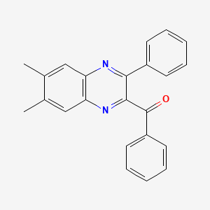 molecular formula C23H18N2O B1412455 2-Benzoyl-3-phenyl-6,7-dimethylquinoxaline CAS No. 1310684-31-1
