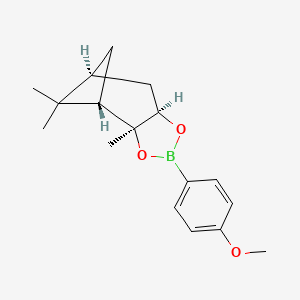 (3aS,4S,6S,7aR)-2-(4-Methoxyphenyl)-3a,5,5-trimethylhexahydro-4,6-methanobenzo[d][1,3,2]dioxaborole