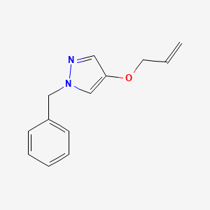 molecular formula C13H14N2O B1412458 4-Allyloxy-1-benzyl-1H-pyrazole CAS No. 1326316-19-1