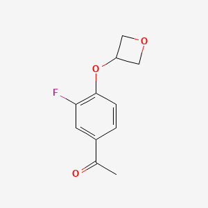 1-[3-Fluoro-4-(oxetan-3-yloxy)phenyl]ethan-1-one