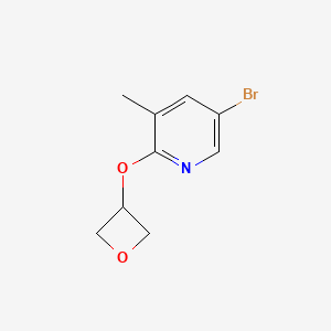 molecular formula C9H10BrNO2 B1412468 5-Bromo-3-methyl-2-(oxetan-3-yloxy)pyridine CAS No. 1602397-66-9