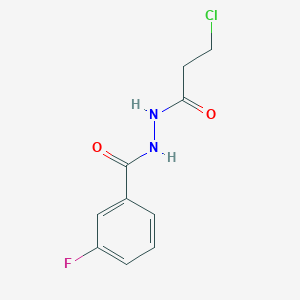 N'-(3-chloropropanoyl)-3-fluorobenzohydrazide