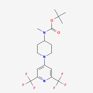 tert-butyl N-{1-[2,6-bis(trifluoromethyl)pyridin-4-yl]piperidin-4-yl}-N-methylcarbamate