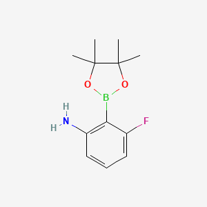 3-Fluoro-2-(4,4,5,5-tetramethyl-1,3,2-dioxaborolan-2-yl)aniline