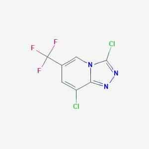 molecular formula C7H2Cl2F3N3 B1412481 3,8-Dichloro-6-(trifluoromethyl)-[1,2,4]triazolo[4,3-a]pyridine CAS No. 1823182-47-3