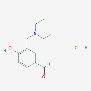 3-(Diethylaminomethyl)-4-hydroxybenzaldehyde;hydrochloride