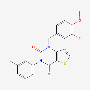 1-(3-fluoro-4-methoxybenzyl)-3-(3-methylphenyl)thieno[3,2-d]pyrimidine-2,4(1H,3H)-dione